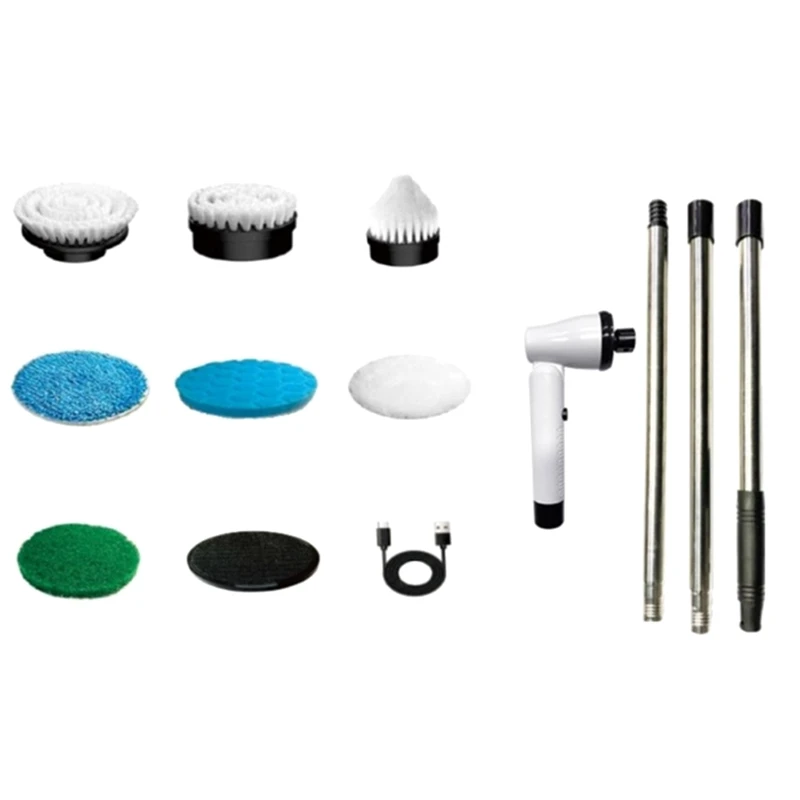 Electric Spin Scrubber, Electric Bathroom Cleaning Brush Suitable For Cleaning Walls/Floors/Bathrooms/Kitchens/Cars
Electric Spin Scrubber, Electric Bathroom Cleaning Brush Suitable For Cleaning Walls/Floors/Bathrooms/Kitchens/Cars