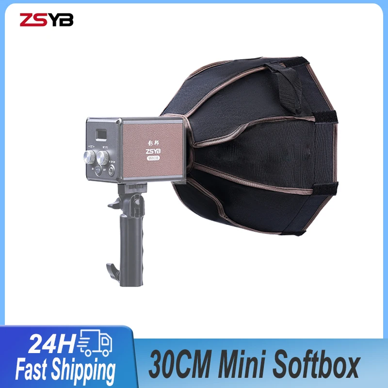 

ZSYB 30cm Mini Flash Softbox Octagon for ZHIYUN Umbrella Softbox ZY Mount EX1H02 Accessories Honeycomb Grid Outdoor SoftBox