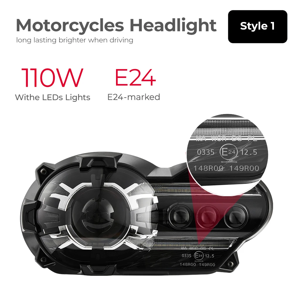 المصابيح الأمامية لدراجات BMW R1200GS 2004-2013 LC R 1200GS ADV Adventure R 1200 LED 5 المصابيح الأمامية لدراجات BMW R1200GS 2004-2013 LC R 1200GS ADV Adventure R 1200 LED