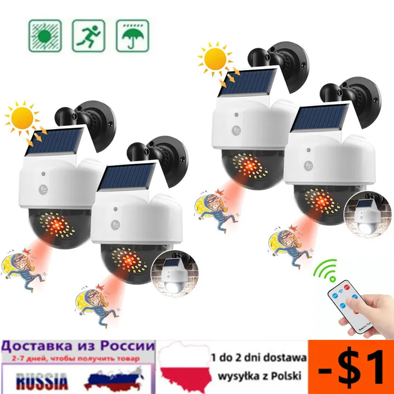 Solar Lights Outdoor Motion Sensor Security Dummy Camera Wireless Solar Led Lights Outdoor IP66 Waterproof Lamp For Home Garden
Solar Lights Outdoor Motion Sensor Security Dummy Camera Wireless Solar Led Lights Outdoor IP66 Waterproof Lamp For Home Garden