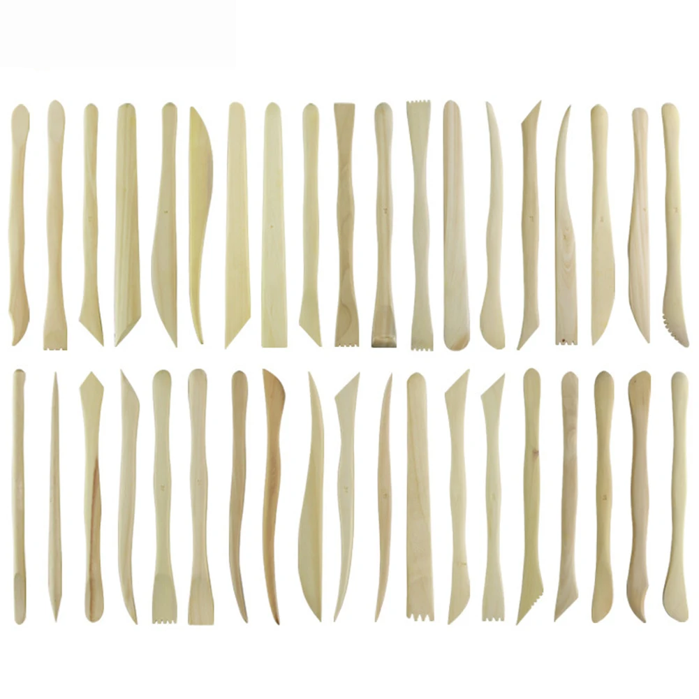 Practical Durable Ceramic Teaching Tool Clay Sculpture Knive Multi-purpose Wooden Wooden Clay Sculpture Knives
Practical Durable Ceramic Teaching Tool Clay Sculpture Knive Multi-purpose Wooden Wooden Clay Sculpture Knives