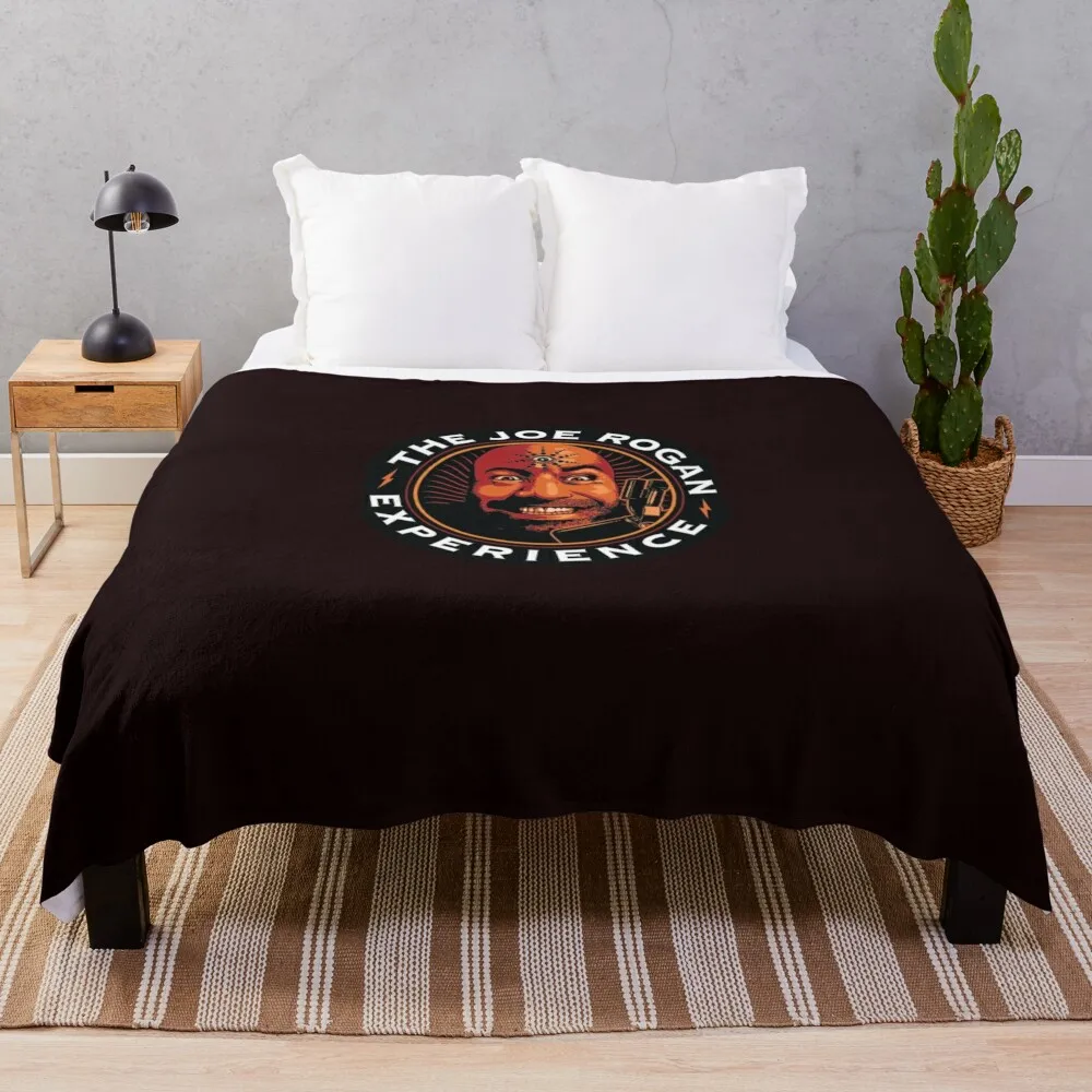 

JRE Joe Rogan Experience Podcast Logo Classic Throw Blanket Personalized Gift Comforter Soft Plush Plaid Blankets