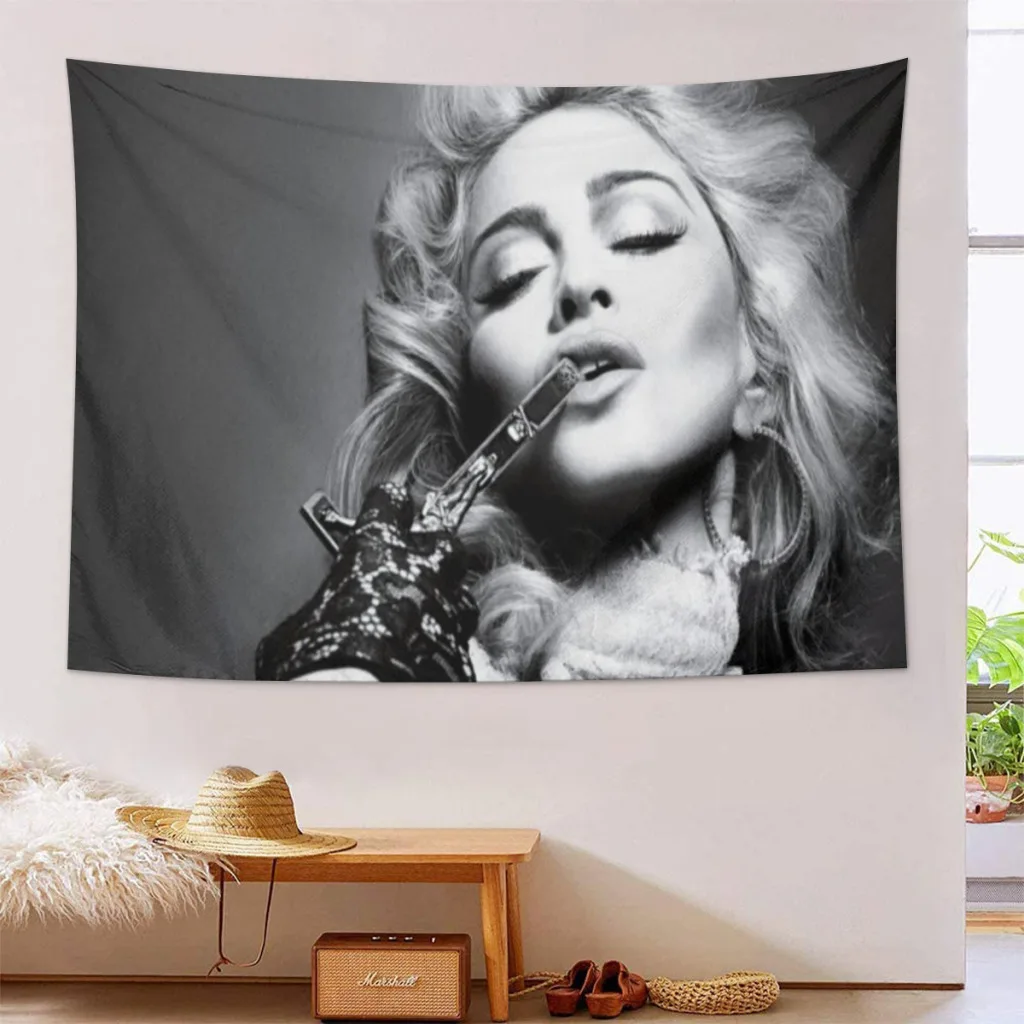 

M-adonna-Rock-Music Tapestry Home And Decoration Wall Art Tapestries Room Decors