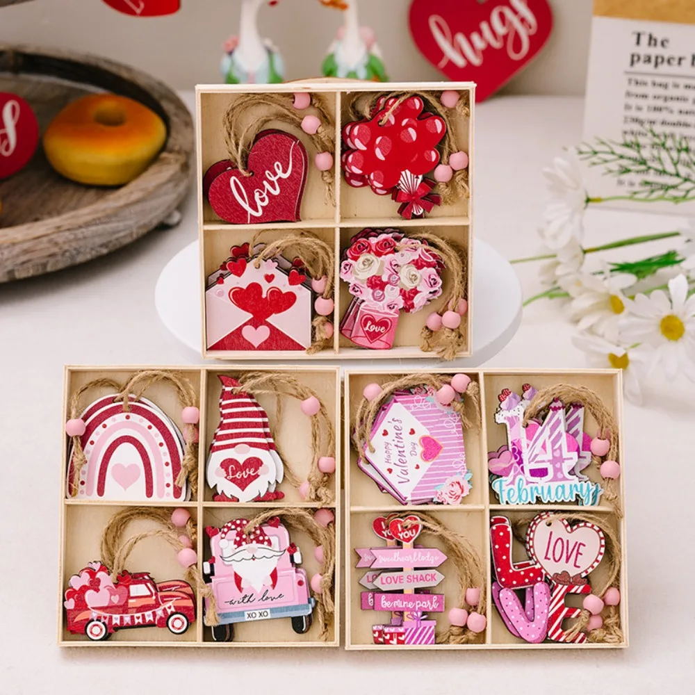 12pcs Holiday Decoration Valentine Hangings Wood Love Flower Love Envelope Pendant Valentine's Day Decorative Valentine Party
12pcs Holiday Decoration Valentine Hangings Wood Love Flower Love Envelope Pendant Valentine's Day Decorative Valentine Party