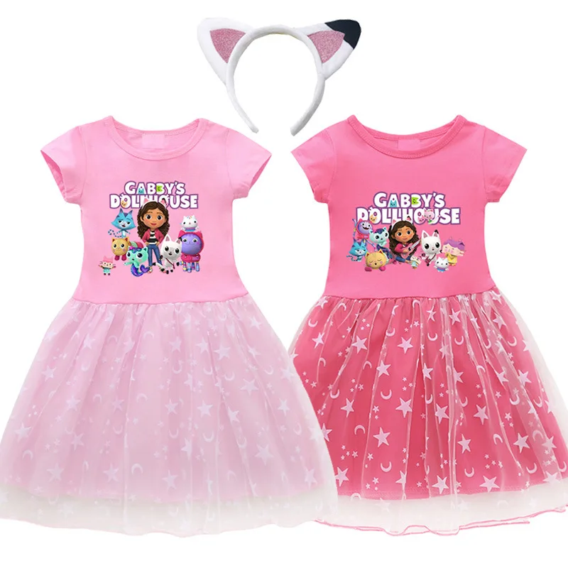 New Baby Girls Cartoon Gabbys Cats Dresses Kids Gabby's Dollhouse Clothes Cosplay Costume Children Casual Girl Dress Headband
New Baby Girls Cartoon Gabbys Cats Dresses Kids Gabby's Dollhouse Clothes Cosplay Costume Children Casual Girl Dress Headband