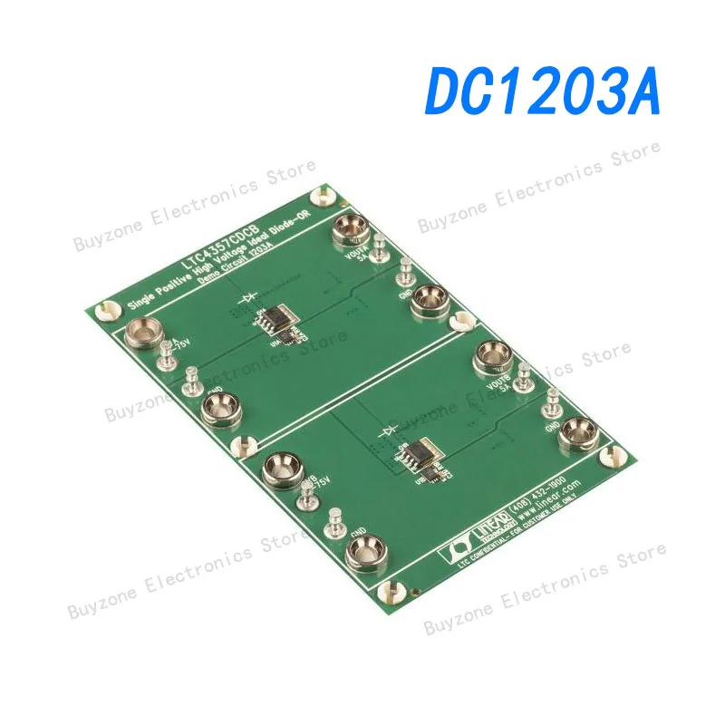 DC1203A Power Management IC Development Tools LTC4357CDCB Demoboard - High Voltage Ide
DC1203A Power Management IC Development Tools LTC4357CDCB Demoboard - High Voltage Ide