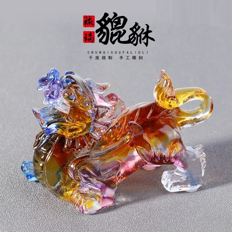 Coloured glaze brave troops ornament Chinese ornaments of a fortune tree ward off evil spirits decoration beast home decoration
Coloured glaze brave troops ornament Chinese ornaments of a fortune tree ward off evil spirits decoration beast home decoration