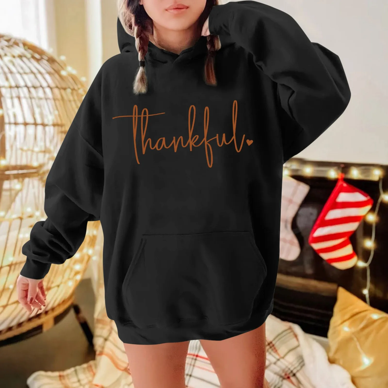 Thanksgiving Day Womens Letters Sweatshirts Casual Graphic Crew Neck Hooded Sweatshirts Pullovers Tops Female Streetwear Hoodies
Thanksgiving Day Womens Letters Sweatshirts Casual Graphic Crew Neck Hooded Sweatshirts Pullovers Tops Female Streetwear Hoodies