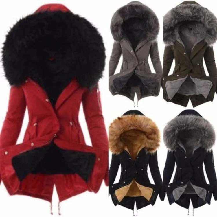 Womens Warm Thick Long Jacket Hooded New Winter Women Warm jackets Ladies Fur Lining Coat Overcoat Parkas Chaquetas Mujer
Womens Warm Thick Long Jacket Hooded New Winter Women Warm jackets Ladies Fur Lining Coat Overcoat Parkas Chaquetas Mujer