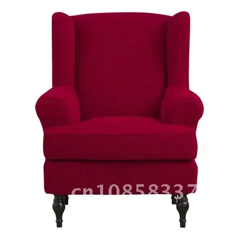 

Fleece Wing Chair Cover Polar Stretch Washable Detachable Modern Covers For Armrest Chair Wedding Banquet Wingback Covers