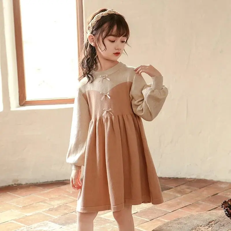 Girls' Dress, Fashionable Dress, Princess Dress, Long Sleeve Knitted Dress, Autumn Dress, Girls' Woolen Dress
Girls' Dress, Fashionable Dress, Princess Dress, Long Sleeve Knitted Dress, Autumn Dress, Girls' Woolen Dress