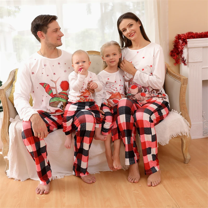 2023 Christmas Pajamas Cute Deer Family Matching Outfits Plaid Father Mother Children Pyjamas Set Mommy and Me Xmas Pj's Clothes
2023 Christmas Pajamas Cute Deer Family Matching Outfits Plaid Father Mother Children Pyjamas Set Mommy and Me Xmas Pj's Clothes