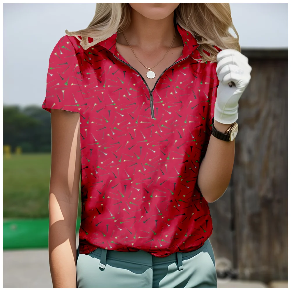 Standing Neck Golf Women's Short Sleeved Shirt Streetwear Harajuku Fashion Female Trend Casual
Standing Neck Golf Women's Short Sleeved Shirt Streetwear Harajuku Fashion Female Trend Casual