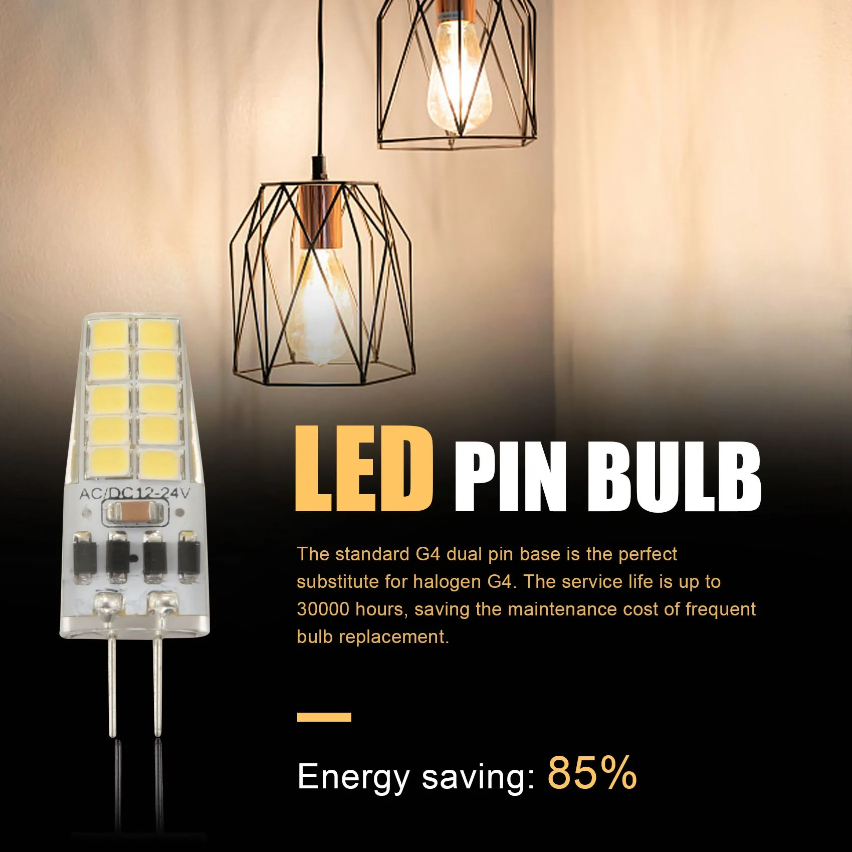 8PCS G4 LED Bulb AC/DC12V-24V 3W LED G4 Light 20LED 360 Beam Angle Light 2835SMD Replace 30W Halogen Lamp,Cool White
8PCS G4 LED Bulb AC/DC12V-24V 3W LED G4 Light 20LED 360 Beam Angle Light 2835SMD Replace 30W Halogen Lamp,Cool White
