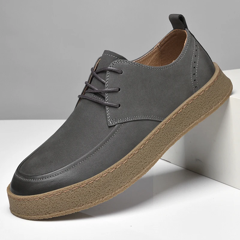 Business Men Sneakers lace up Genuine Leather Men Casual Shoes Fashion Round Toe Man's Oxford Shoes Retro Brand shoes for men
Business Men Sneakers lace up Genuine Leather Men Casual Shoes Fashion Round Toe Man's Oxford Shoes Retro Brand shoes for men