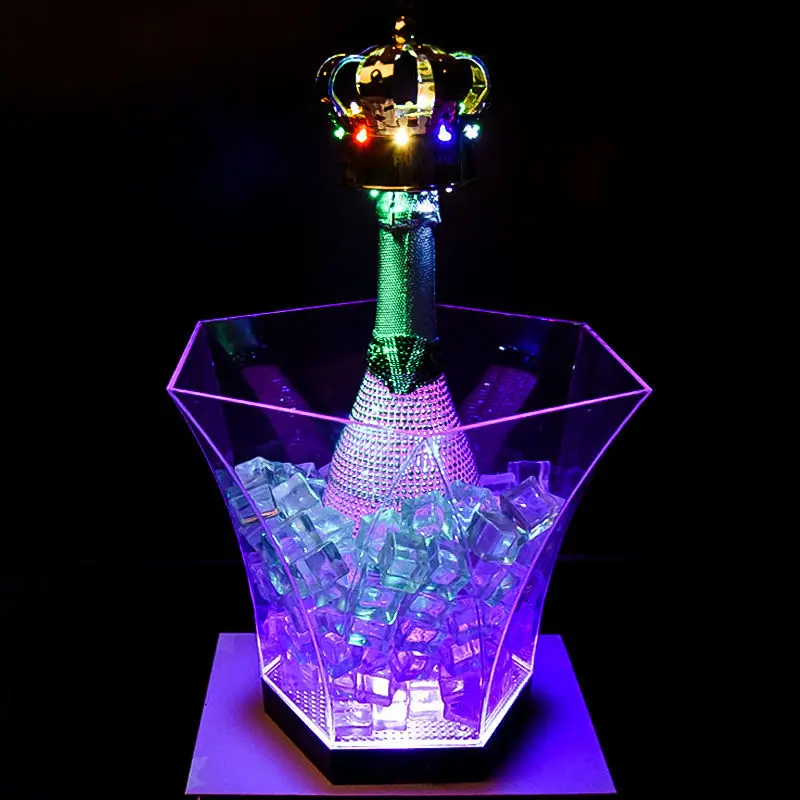 7 Colors LED Bars Night Party 6L Diamond Waterproof Plastic LED Ice Bucket LED Light Up Champagne Beer Bucket Bowl Nightclubs
7 Colors LED Bars Night Party 6L Diamond Waterproof Plastic LED Ice Bucket LED Light Up Champagne Beer Bucket Bowl Nightclubs