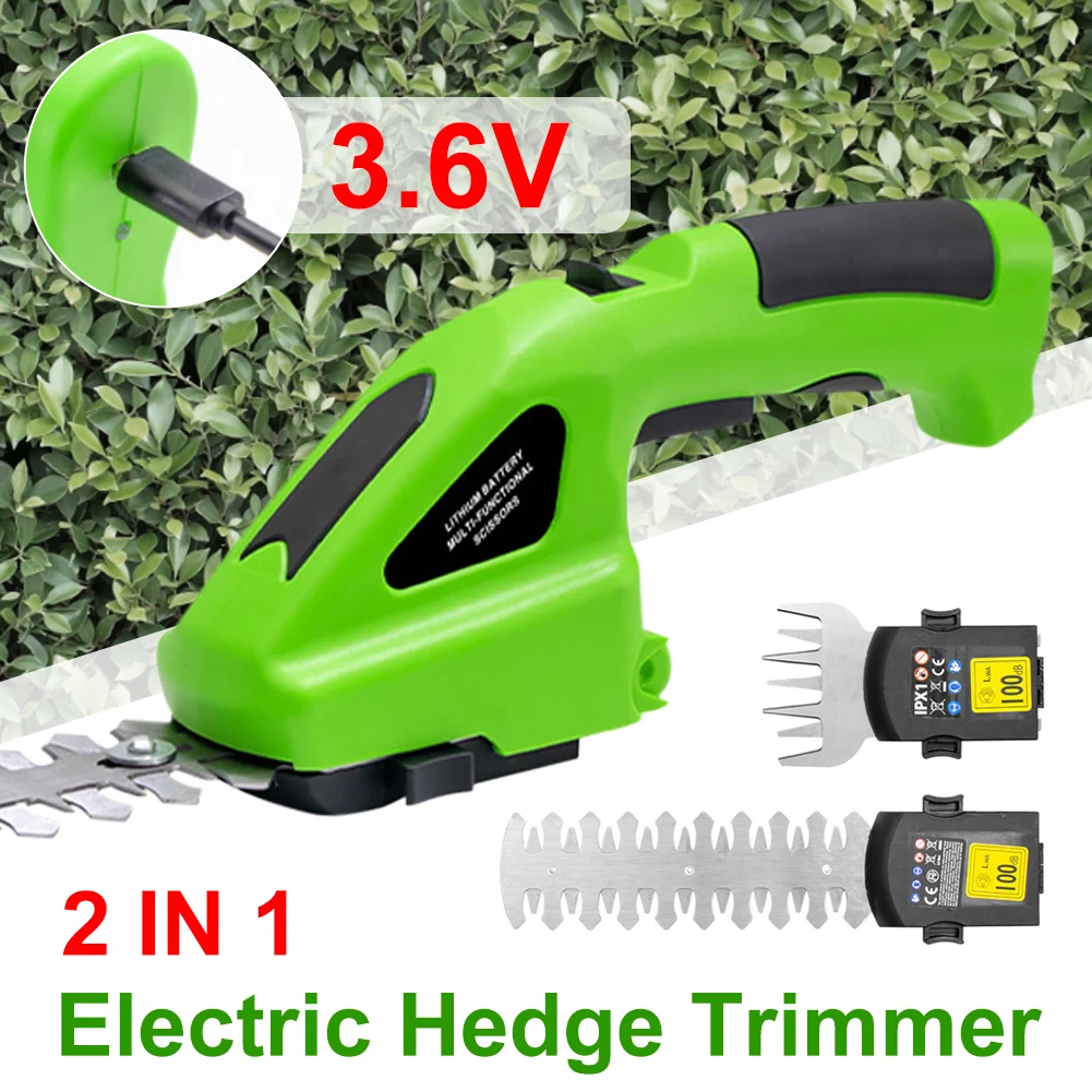 3.6V Electric Garden Trimmer Cordless Hedge Lawn Cutter With Rechargeable Lithium Battery One-Handed Hedge Trimmer Fence Weeder
3.6V Electric Garden Trimmer Cordless Hedge Lawn Cutter With Rechargeable Lithium Battery One-Handed Hedge Trimmer Fence Weeder