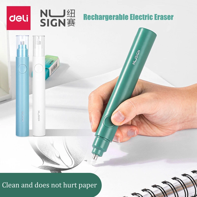 Deli Rechargeable Electric Eraser Pen Highlight Electric Rubber Pencil For Office And School Supplies Artist Kids Drawing Refill
Deli Rechargeable Electric Eraser Pen Highlight Electric Rubber Pencil For Office And School Supplies Artist Kids Drawing Refill