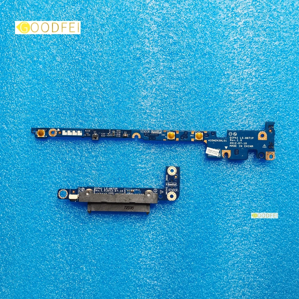 New Original For Lenovo S230U Laptop SATA Hard Drive HDD SSD Connector Jack Board Power Switch on Button Key LS-8672P LS-8671P
New Original For Lenovo S230U Laptop SATA Hard Drive HDD SSD Connector Jack Board Power Switch on Button Key LS-8672P LS-8671P