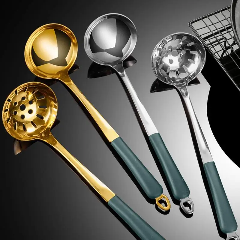 Kitchen Spoon Stainless Steel Household Colander Multi Purpose Long Handle Easy to clean Cooking Utensils For Home Tableware
Kitchen Spoon Stainless Steel Household Colander Multi Purpose Long Handle Easy to clean Cooking Utensils For Home Tableware