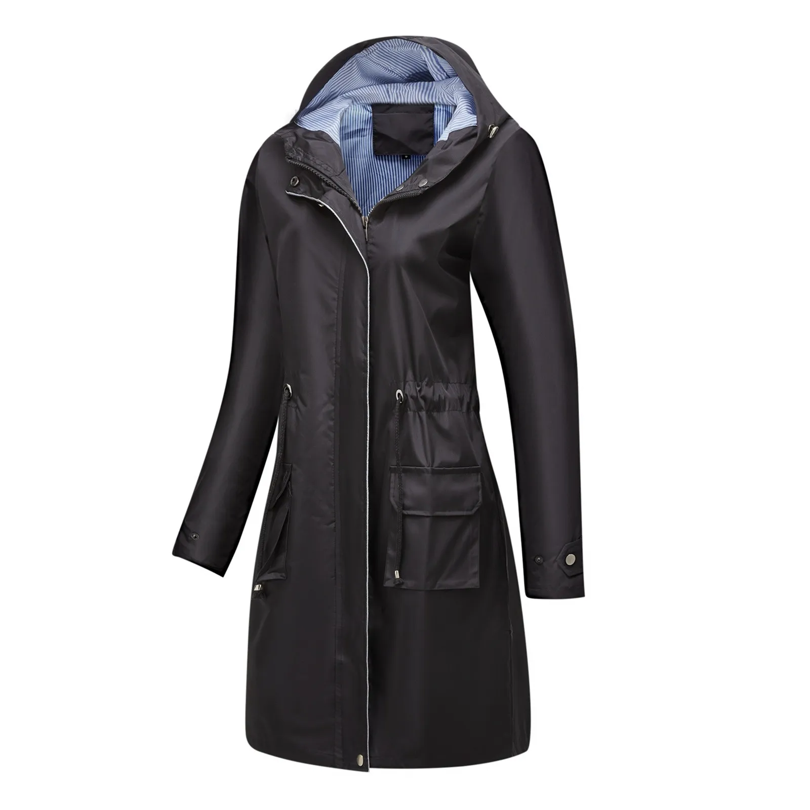 Women Trench Coat Rain Jacket Raincoat Hooded Lightweight Long Parkas External Clothing With Large Sizes Plus Size Outerwear
Women Trench Coat Rain Jacket Raincoat Hooded Lightweight Long Parkas External Clothing With Large Sizes Plus Size Outerwear
