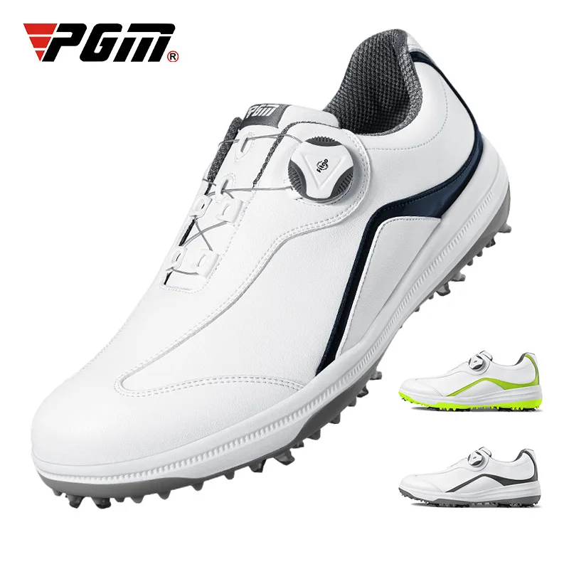 PGM Mens Summer Golf Shoes Men's Waterproof Skid-proof Sneakers Knob Strap with Removable Spikes Sports Wear White Casual XZ169
PGM Mens Summer Golf Shoes Men's Waterproof Skid-proof Sneakers Knob Strap with Removable Spikes Sports Wear White Casual XZ169