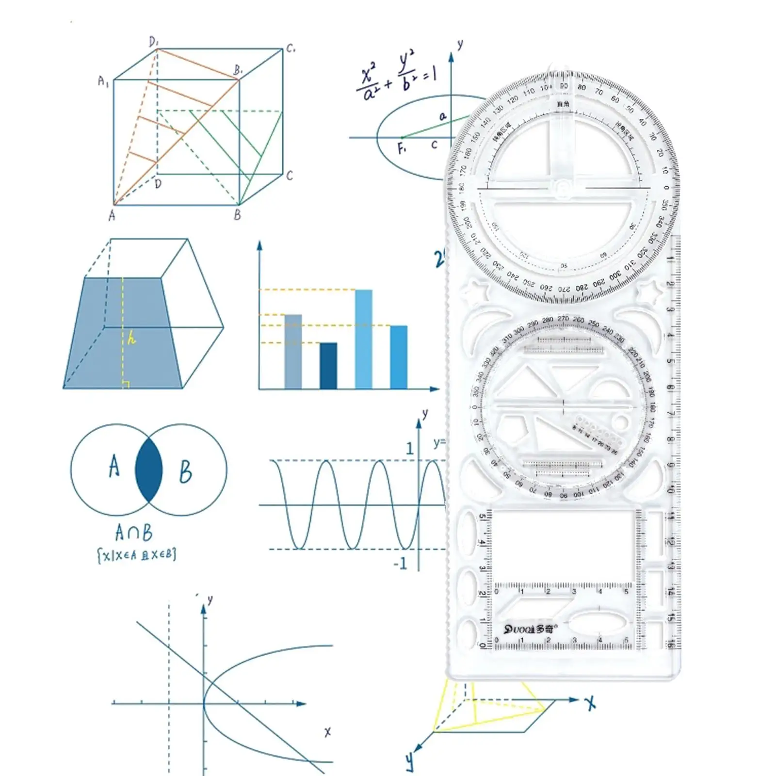 Multifunctional Geometric Ruler Mathematics Draft Rulers Supplies Drawing Template for Tailor Teachers Writing Drafting Sewing
Multifunctional Geometric Ruler Mathematics Draft Rulers Supplies Drawing Template for Tailor Teachers Writing Drafting Sewing