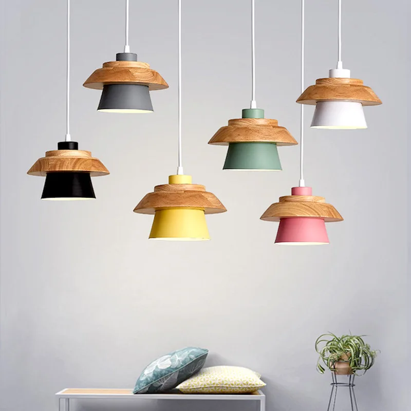 Modern Simplicity LED E27 Pendant Light Hanging Nordic Home Improvement Iron and Wood Decoration Pendant Lamp Chandelier
Modern Simplicity LED E27 Pendant Light Hanging Nordic Home Improvement Iron and Wood Decoration Pendant Lamp Chandelier