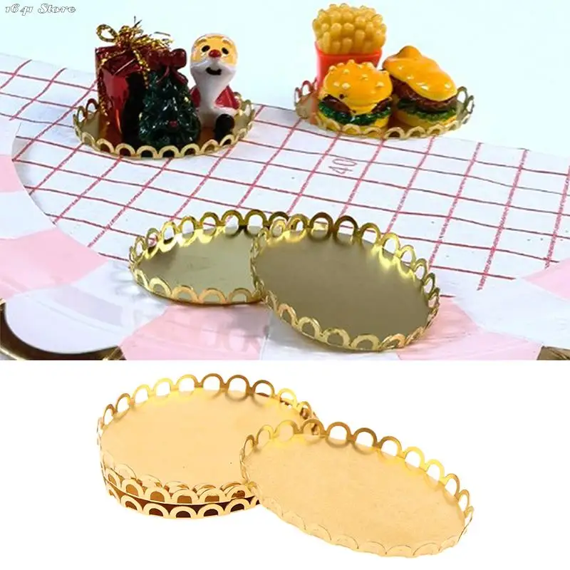 2Pcs Dollhouse Miniature Metal Tray 1/12 Doll House Kitchen Furniture Decoration Accessories Scence Toys
2Pcs Dollhouse Miniature Metal Tray 1/12 Doll House Kitchen Furniture Decoration Accessories Scence Toys
