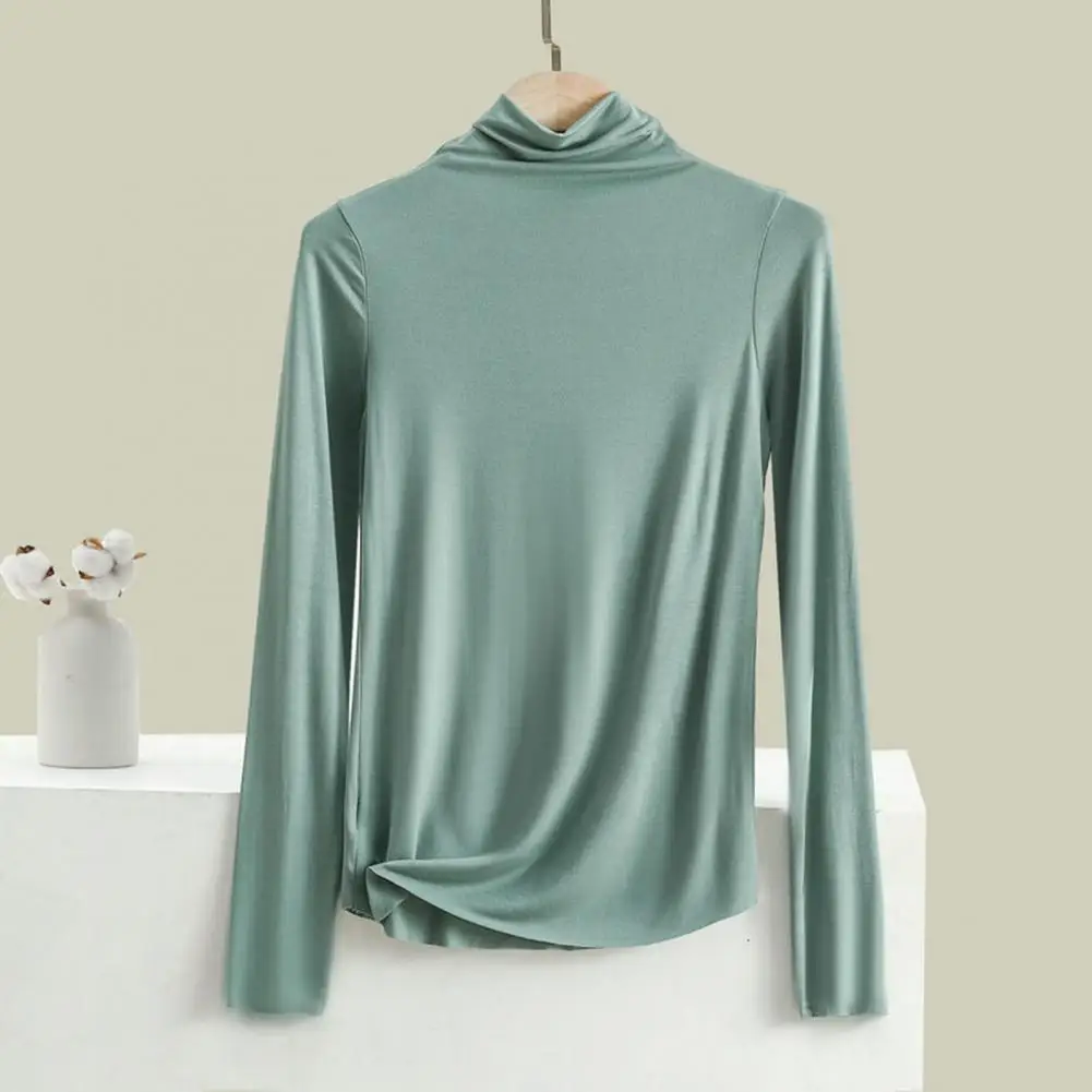 Loose Fit Long Sleeve Top Breathable Women Top Soft Warm Solid Color Pullover Half-high Collar Long Sleeve Blouse for Women
Loose Fit Long Sleeve Top Breathable Women Top Soft Warm Solid Color Pullover Half-high Collar Long Sleeve Blouse for Women