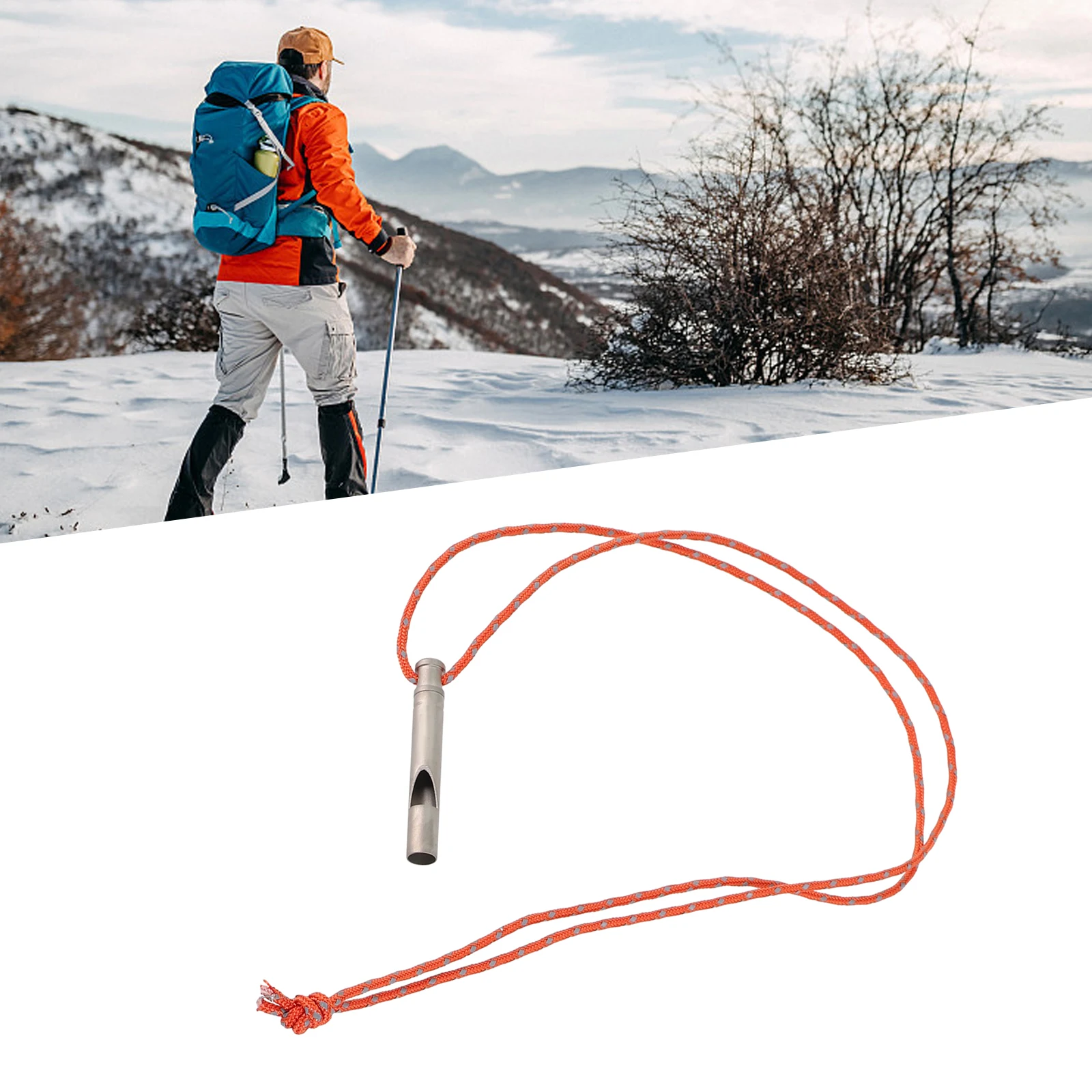 

Sentry Post Whistle Traveling Boating Camping Traveling With A Cord Sports Titanium Boating Camping Lightweight