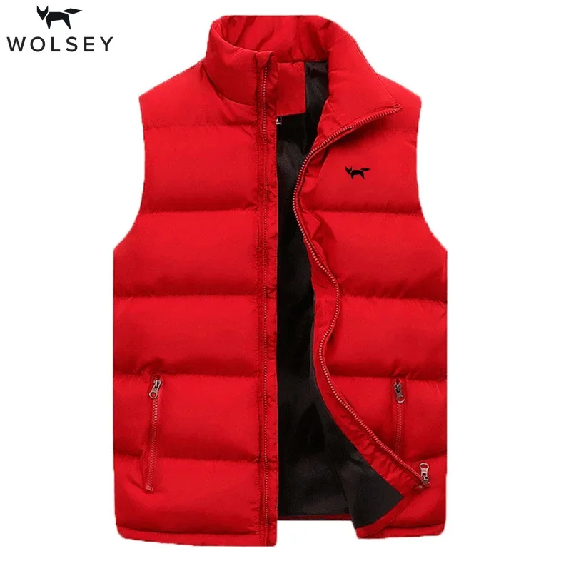 Wolsey Brand 2023 Winter Men Vest Parkas Cotton Casual Sleeveless Stand Thick Clothes Solid Color Vest Jacket Male
Wolsey Brand 2023 Winter Men Vest Parkas Cotton Casual Sleeveless Stand Thick Clothes Solid Color Vest Jacket Male