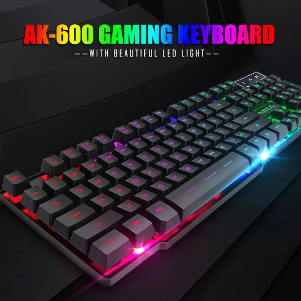 Wired Backlit Keyboard Mechanical Keyboard for PC iMice AK-600 Gaming 104 Keys RGB Gamer Teclado Gamer Mecanico Clavier
Wired Backlit Keyboard Mechanical Keyboard for PC iMice AK-600 Gaming 104 Keys RGB Gamer Teclado Gamer Mecanico Clavier