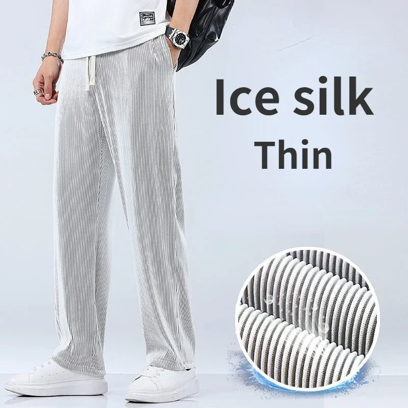 Summer Straight Pants Men's Loose Thin Section Drape Ice Pants Wide Leg Sports Pants Casual Pants Fits
Summer Straight Pants Men's Loose Thin Section Drape Ice Pants Wide Leg Sports Pants Casual Pants Fits
