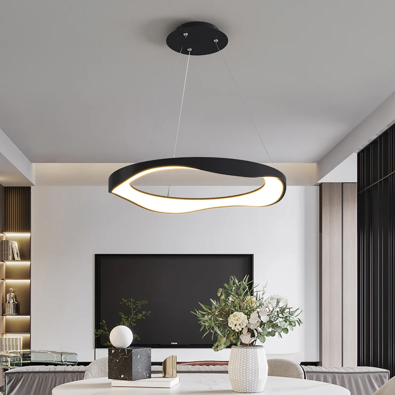 Black white iron pendant lights living room bedroom dining room modern LED pendant lamps
Black white iron pendant lights living room bedroom dining room modern LED pendant lamps