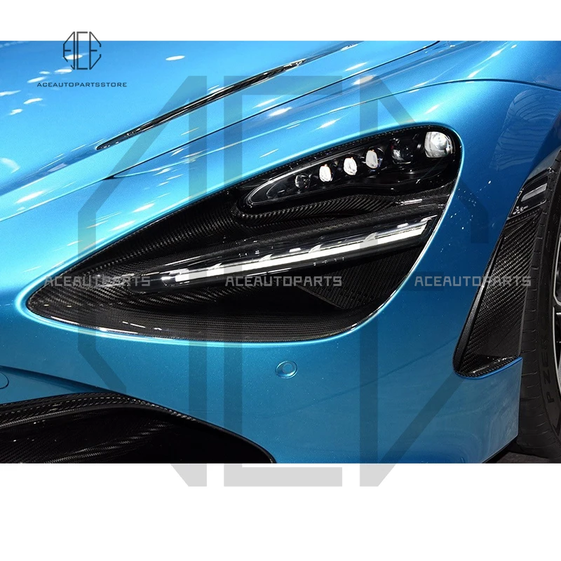High Quality Dry Carbon Fiber Car Front Light Decoration Cover For Mclaren 720S
High Quality Dry Carbon Fiber Car Front Light Decoration Cover For Mclaren 720S