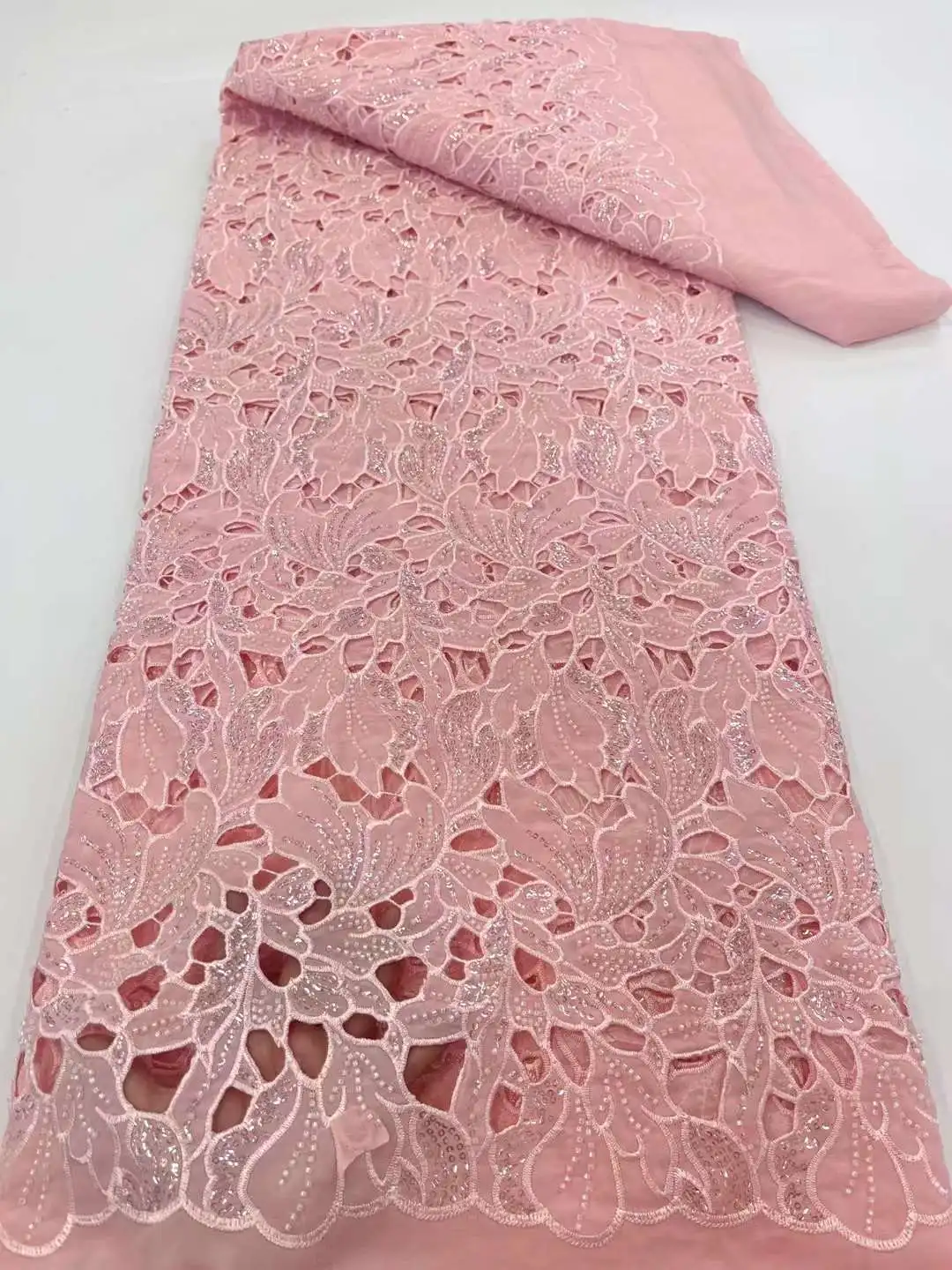 African Lace Fabric 2023 Embroidery Nigerian Beads Lace Fabric High Quality Cord French Net Lace for Wedding Dress XC50TY
African Lace Fabric 2023 Embroidery Nigerian Beads Lace Fabric High Quality Cord French Net Lace for Wedding Dress XC50TY