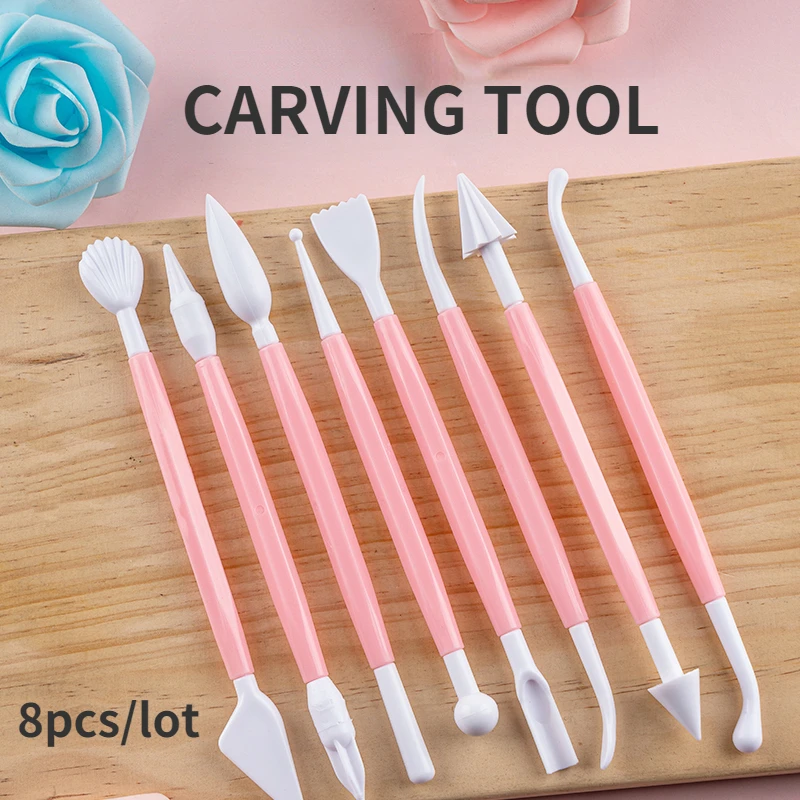 8Pcs Fondant Cake Decorating Modelling Tools 16 Patterns Carving Flower Craft Clay Modeling Plasticine Baking Accessories Set
8Pcs Fondant Cake Decorating Modelling Tools 16 Patterns Carving Flower Craft Clay Modeling Plasticine Baking Accessories Set