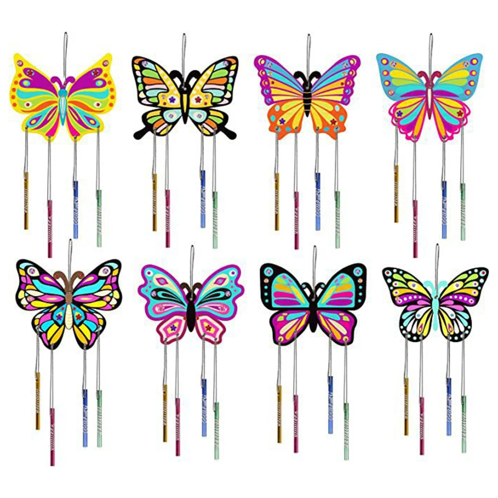 Colorful DIY Butterfly Wind Chime Craft Set For Kids Arts Crafts Garden Decor Pendant Home Campanula Decoration Craft
Colorful DIY Butterfly Wind Chime Craft Set For Kids Arts Crafts Garden Decor Pendant Home Campanula Decoration Craft