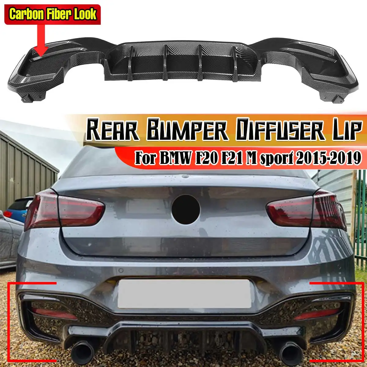 New Car Rear Bumper Lip Diffuser Spoiler Rear Splitters Guard Rear Chassis Deflector For BMW F20 F21 M sport 2015-2019
New Car Rear Bumper Lip Diffuser Spoiler Rear Splitters Guard Rear Chassis Deflector For BMW F20 F21 M sport 2015-2019