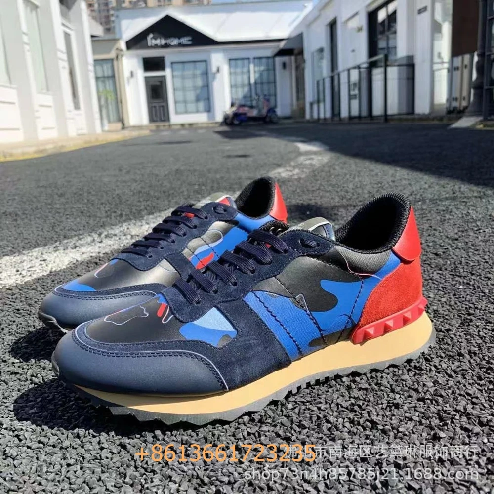 Rivet Camouflage Print Men's Casual Sneakers Air Mesh Leather Mixed Color Fashion Sprot Shoes Lace Up Low Top Shoes Hard-Wearing
Rivet Camouflage Print Men's Casual Sneakers Air Mesh Leather Mixed Color Fashion Sprot Shoes Lace Up Low Top Shoes Hard-Wearing