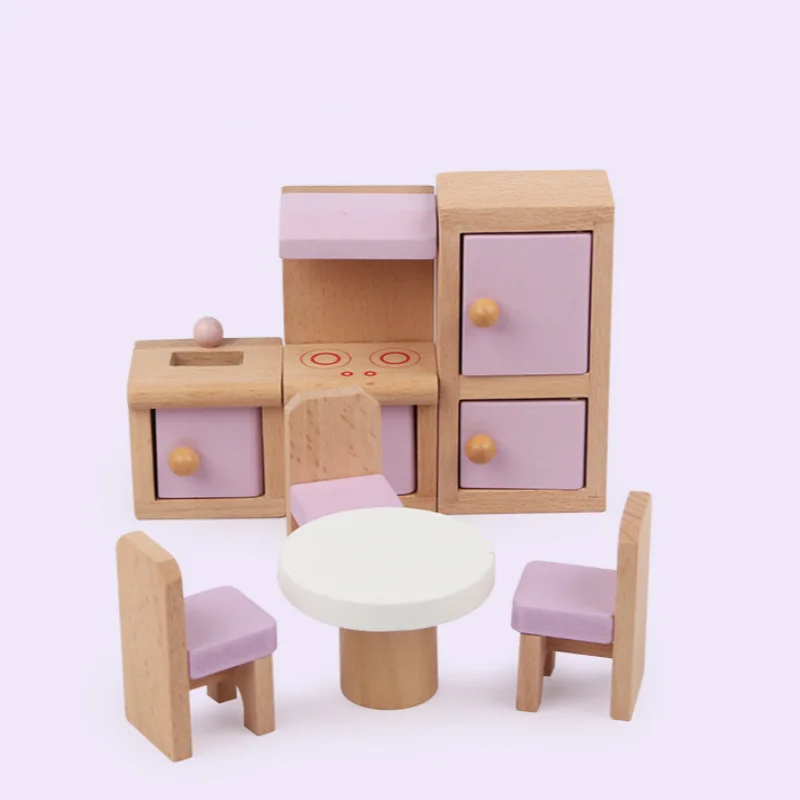 Wooden Mini Furniture Children's Family Toy Set Puzzle Simulation Scene Model Cute And Realistic Small Ornaments Doll House
Wooden Mini Furniture Children's Family Toy Set Puzzle Simulation Scene Model Cute And Realistic Small Ornaments Doll House