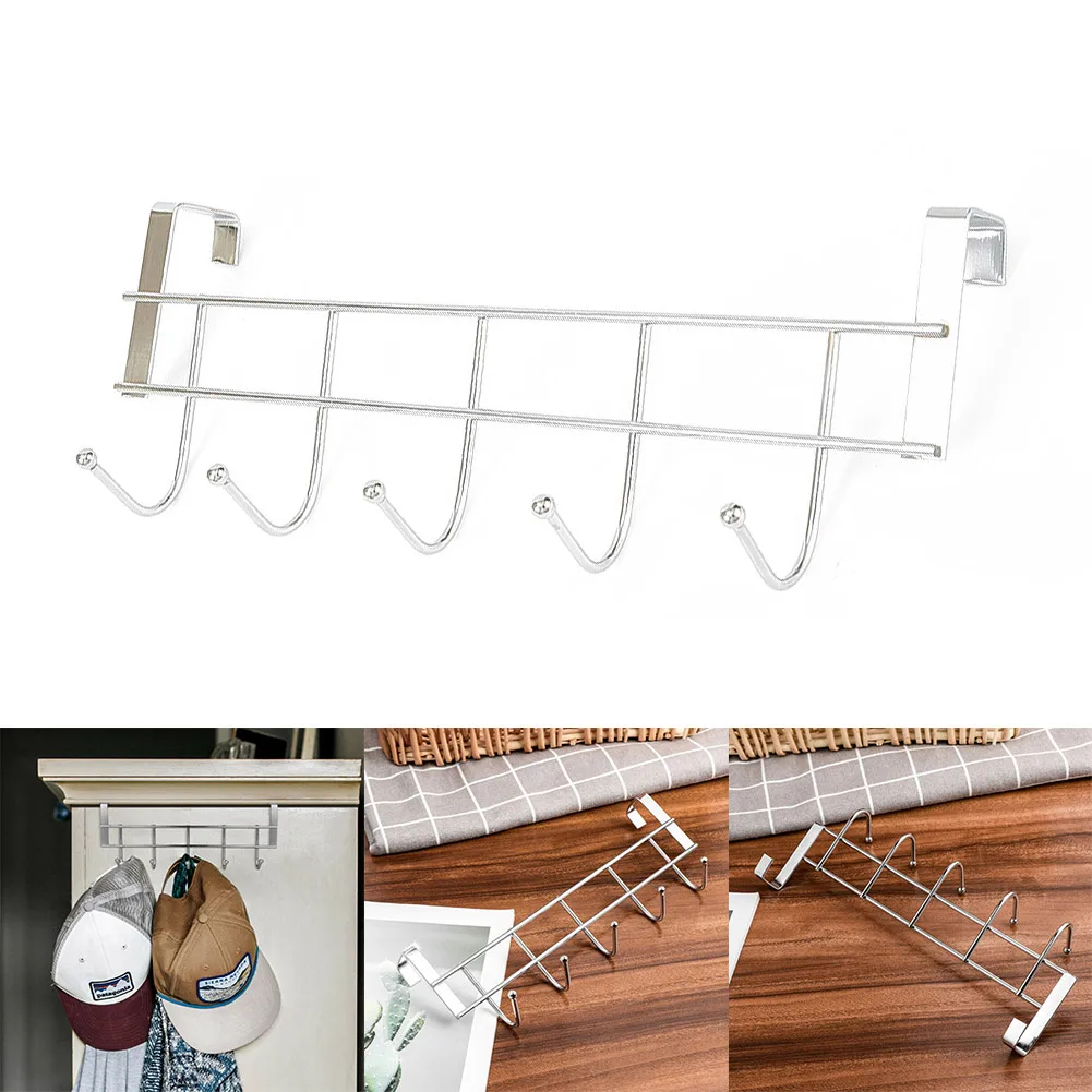 Hook Rack Over The Door Wash Room Hanger Clothes Towel Storage Holder Home Organization Supplies Stainless Steel
Hook Rack Over The Door Wash Room Hanger Clothes Towel Storage Holder Home Organization Supplies Stainless Steel