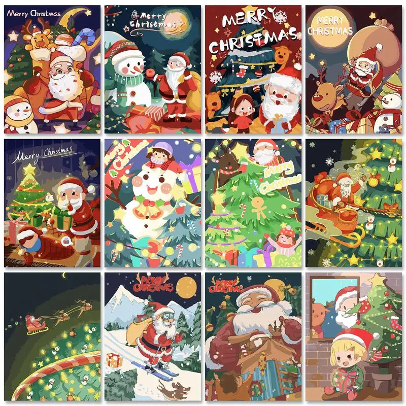 GATYZTORY 40x50cm Painting by Numbers Christmas for Kids Drawing On Canvas Acrylic Paints Modern Wall Art Picture Gift
GATYZTORY 40x50cm Painting by Numbers Christmas for Kids Drawing On Canvas Acrylic Paints Modern Wall Art Picture Gift