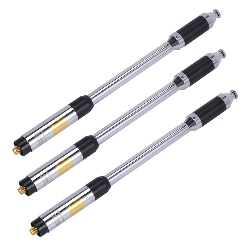 HTHL-3X RH770 Dual Band 144/430Mhz High Gain SMA-Female Telescopic Antenna For BAOFENG UV-5R UV-82 BF-888S RH-770
HTHL-3X RH770 Dual Band 144/430Mhz High Gain SMA-Female Telescopic Antenna For BAOFENG UV-5R UV-82 BF-888S RH-770