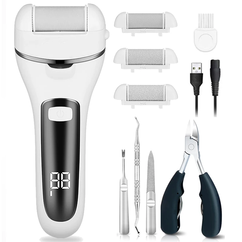 1+8 Set NewElectric Foot File For Heels Grinding Pedicure Tools Professional Foot Care Tool Kit Dead Hard Skin Callus Remover
1+8 Set NewElectric Foot File For Heels Grinding Pedicure Tools Professional Foot Care Tool Kit Dead Hard Skin Callus Remover