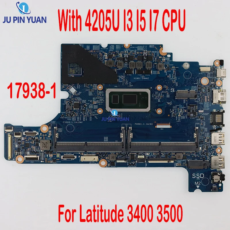 Suitable For Dell Latitude 3400 3500 Laptop Motherboard 17938-1 with 4205U I3 I5 I7 CPU 100% Tested Fully Work
Suitable For Dell Latitude 3400 3500 Laptop Motherboard 17938-1 with 4205U I3 I5 I7 CPU 100% Tested Fully Work