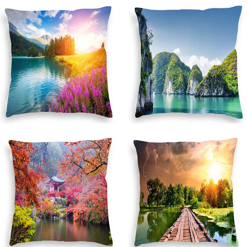 Natural Scenery Sunrise Sunset Sunset Four Seasons Style Custom Pillow Cover Sofa Cushion Cover Birthday Gift Boys Car Cushion C
Natural Scenery Sunrise Sunset Sunset Four Seasons Style Custom Pillow Cover Sofa Cushion Cover Birthday Gift Boys Car Cushion C