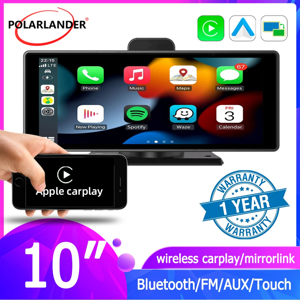 Car Monitor T97/T94 10" 1080P Bluetooth 5.0 32G/46G SD Card Smart Widescreen Wireless Carplay Android Auto AHD camera 4k HD
Car Monitor T97/T94 10" 1080P Bluetooth 5.0 32G/46G SD Card Smart Widescreen Wireless Carplay Android Auto AHD camera 4k HD