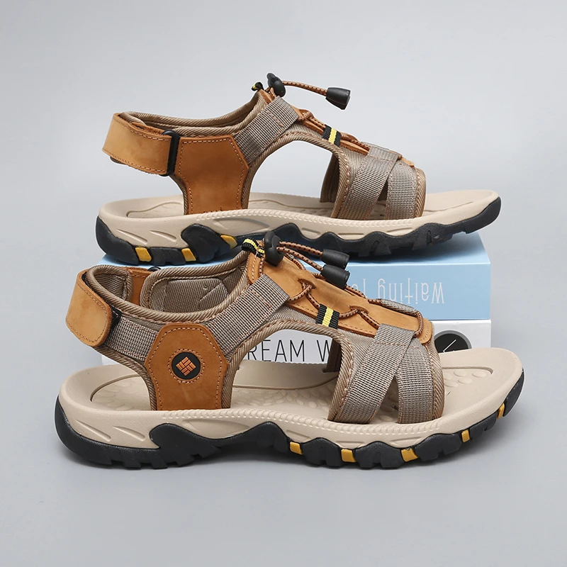 Summer Men Sandals Genuine Leather Mens Casual Shoes Outdoor Men Leather Sandals for Men Beach Shoes Roman mens Shoes
Summer Men Sandals Genuine Leather Mens Casual Shoes Outdoor Men Leather Sandals for Men Beach Shoes Roman mens Shoes
